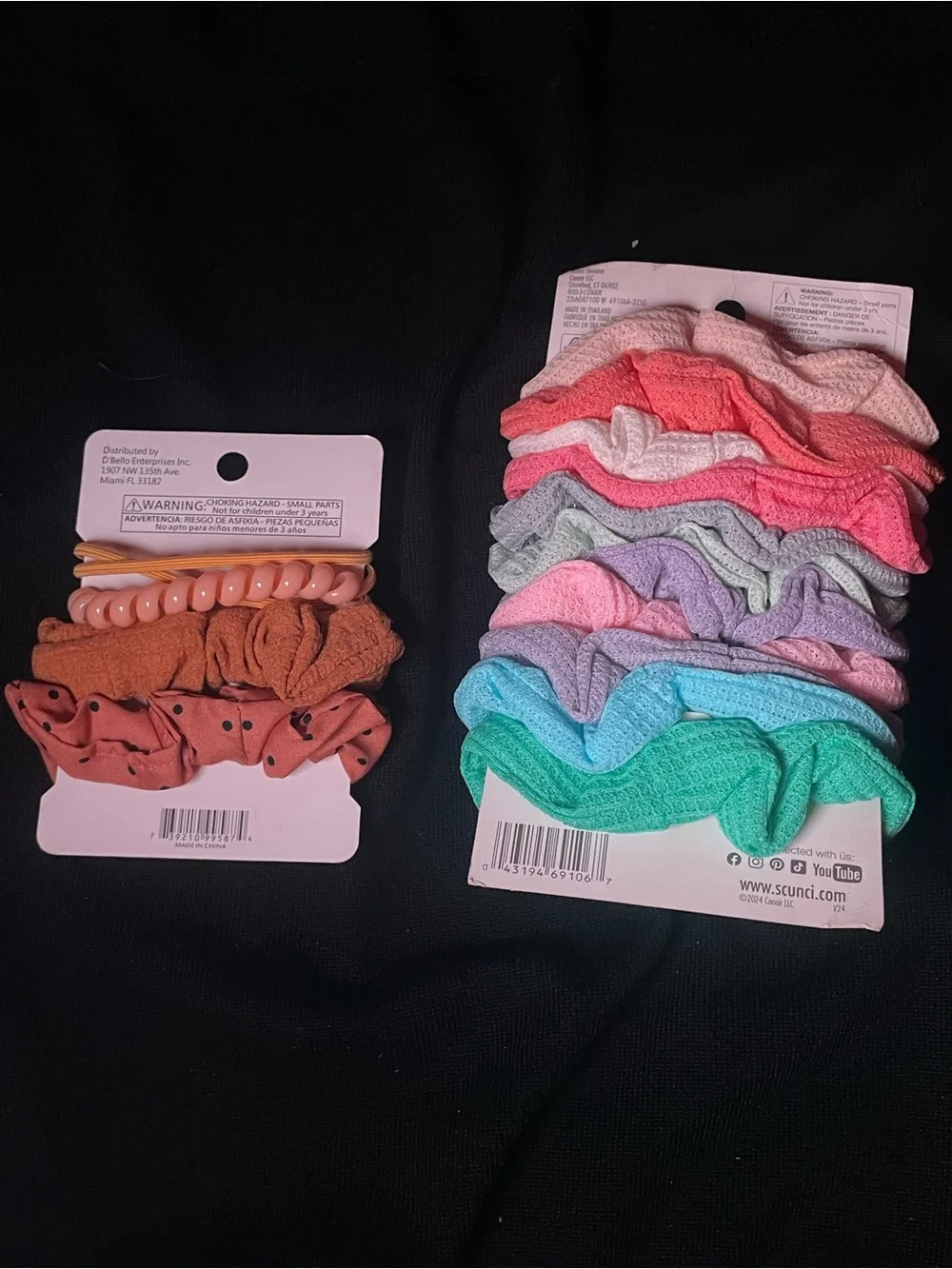 Scunci scrunchies and hair ties bundle